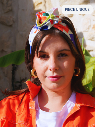 BANDEAU LOLA- TISSU COTON MULTICOLORE