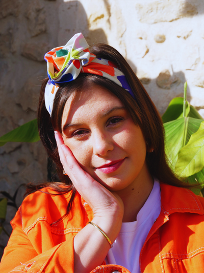 BANDEAU LOLA- TISSU COTON MULTICOLORE