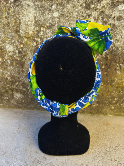 BANDEAU MARIA - TISSU COTON IMPRIME CITRON