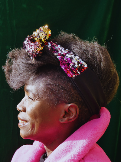 BANDEAU JULIA SEQUIN MULTICOLORE