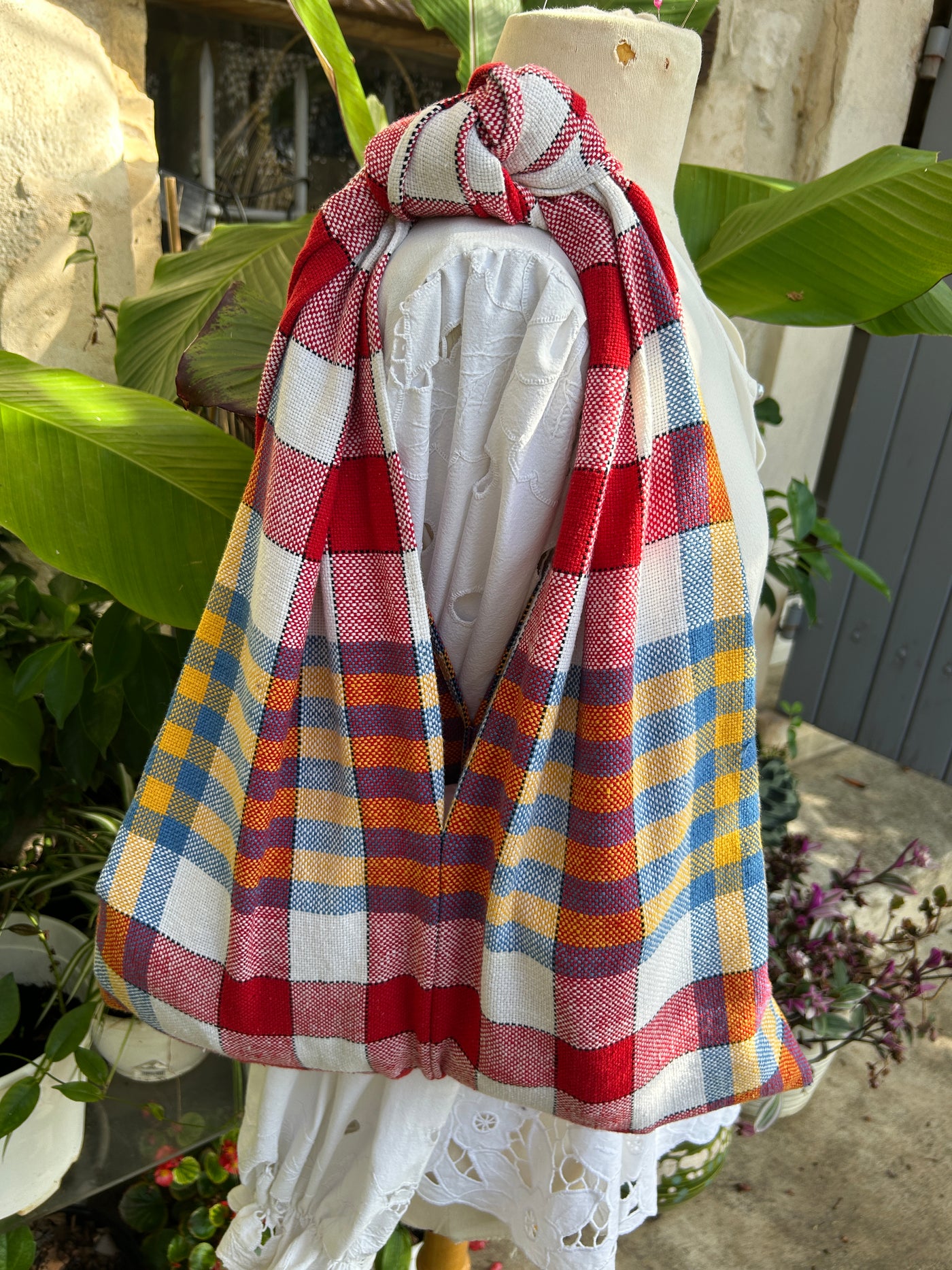 LOULOU - SAC CABAS NAPPE CARREAU ( MOYEN )