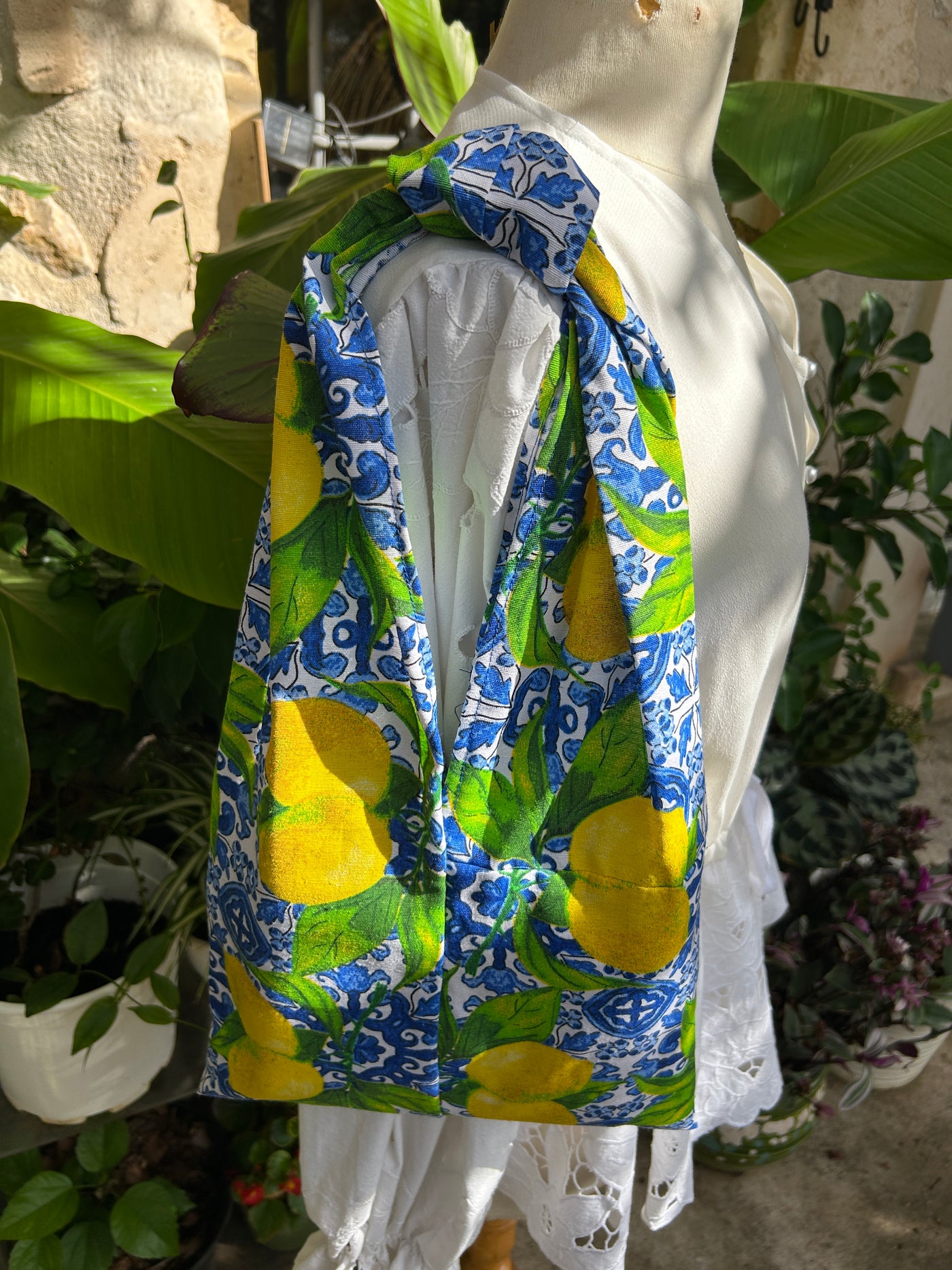 LOULOU - SAC CABAS CITRONS ( PETIT )